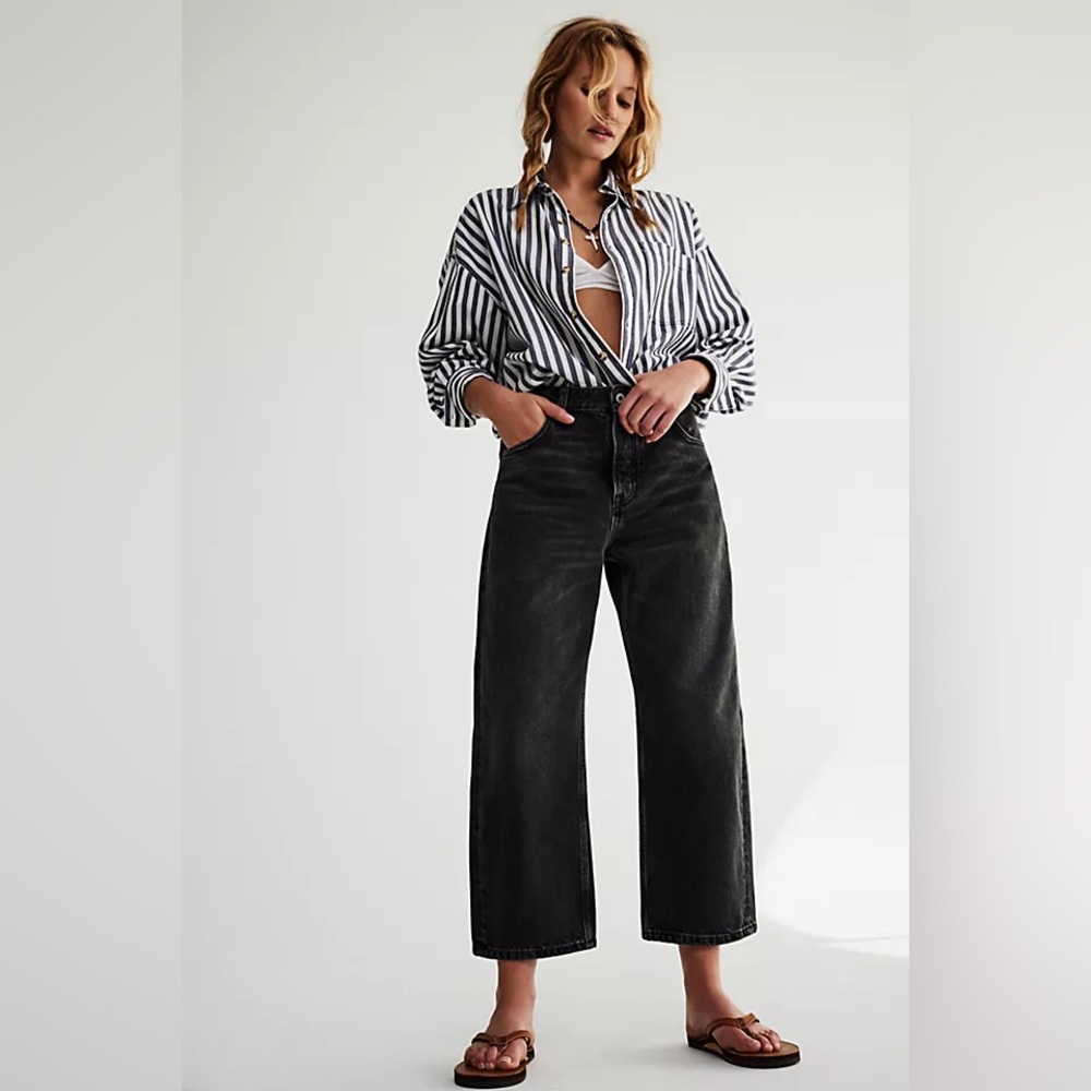 Free People Deep Trance Boyfriend Jeans